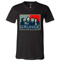 Grunge Seattle Sound Quotes V-Neck T-Shirt