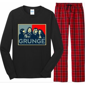 Grunge Seattle Sound Quotes Long Sleeve Pajama Set