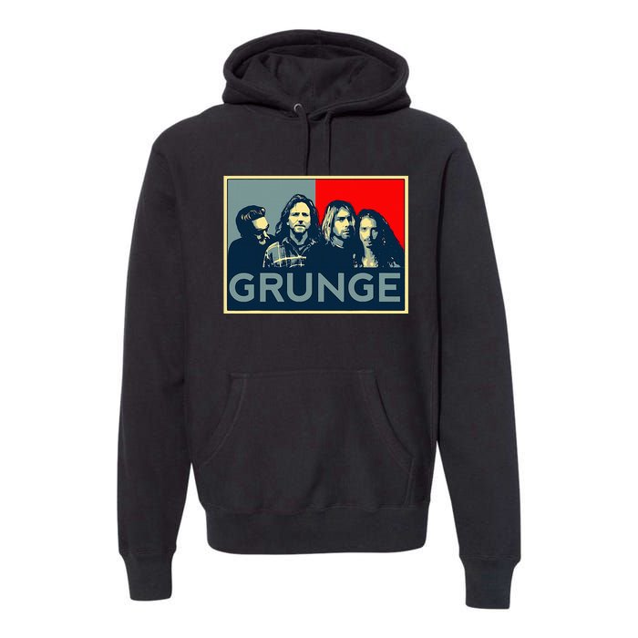 Grunge Seattle Sound Quotes Premium Hoodie