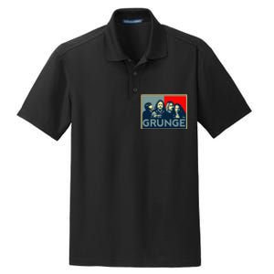 Grunge Seattle Sound Quotes Dry Zone Grid Polo