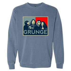 Grunge Seattle Sound Quotes Garment-Dyed Sweatshirt