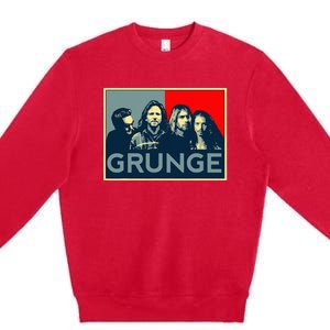 Grunge Seattle Sound Quotes Premium Crewneck Sweatshirt