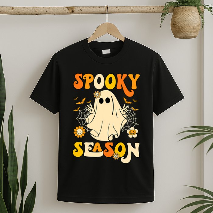 Ghost Spooky Season Funny Halloween T-Shirt