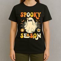 Ghost Spooky Season Funny Halloween T-Shirt