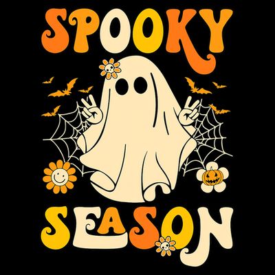 Ghost Spooky Season Funny Halloween T-Shirt