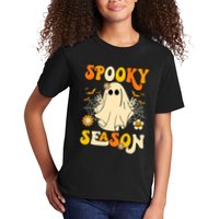 Ghost Spooky Season Funny Halloween Kids T-Shirt