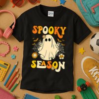 Ghost Spooky Season Funny Halloween Kids T-Shirt