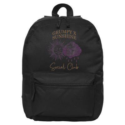 Grumpy Sunshine Social Club Book Reader Bookish Reading 16 in Basic Backpack
