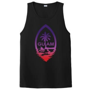 Guam Seal Shimmer Sunset Print Great Gift Cool Gift PosiCharge Competitor Tank