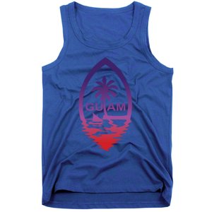 Guam Seal Shimmer Sunset Print Great Gift Cool Gift Tank Top