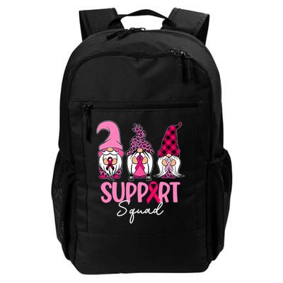 Gnomes Support Squad Breast Cancer Awareness Pink Ribbon Backpack