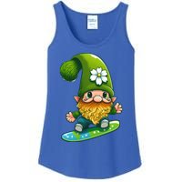 Gnome Surfing Skating St Patricks Day Cool Gift Ladies Essential Tank