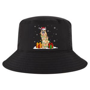 Ger Shepherd Santa Christmas Tree Lights Xmas Pajama Dogs Gift Cool Comfort Performance Bucket Hat