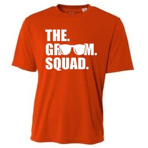 Groom Squad Sunglasses Bachelor Party Cooling Performance Crew T-Shirt