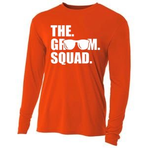 Groom Squad Sunglasses Bachelor Party Cooling Performance Long Sleeve Crew