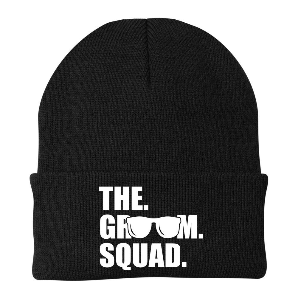 Groom Squad Sunglasses Bachelor Party Beanie