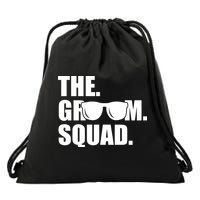 Groom Squad Sunglasses Bachelor Party Drawstring Bag