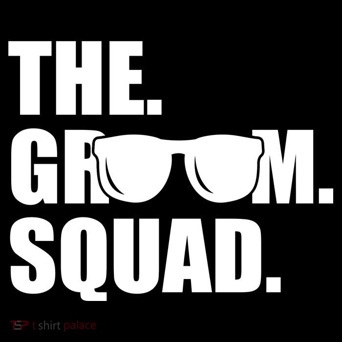 Groom Squad Sunglasses Bachelor Party Drawstring Bag