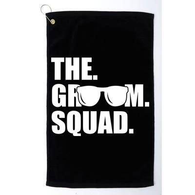 Groom Squad Sunglasses Bachelor Party Golf Towel