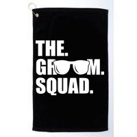 Groom Squad Sunglasses Bachelor Party Golf Towel