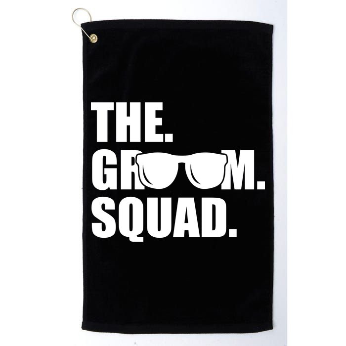 Groom Squad Sunglasses Bachelor Party Golf Towel