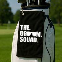 Groom Squad Sunglasses Bachelor Party Golf Towel