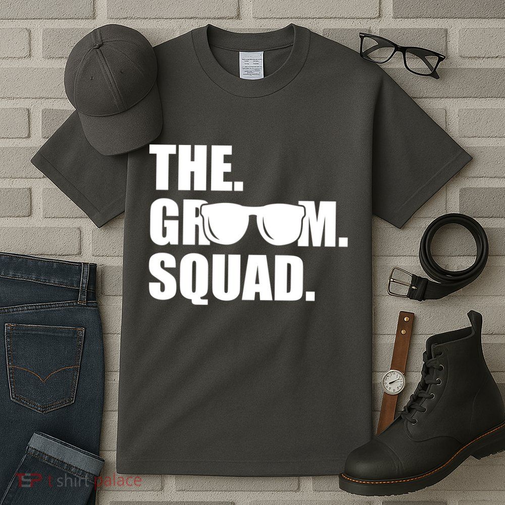 Groom Squad Sunglasses Bachelor Party Tall T-Shirt