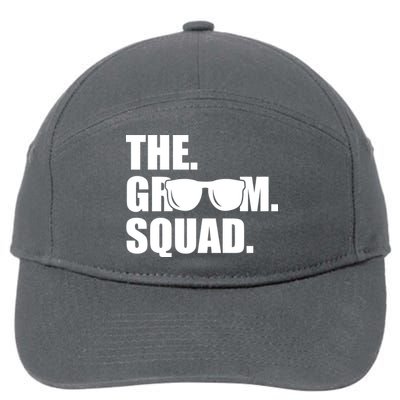 Groom Squad Sunglasses Bachelor Party 7-Panel Snapback Hat
