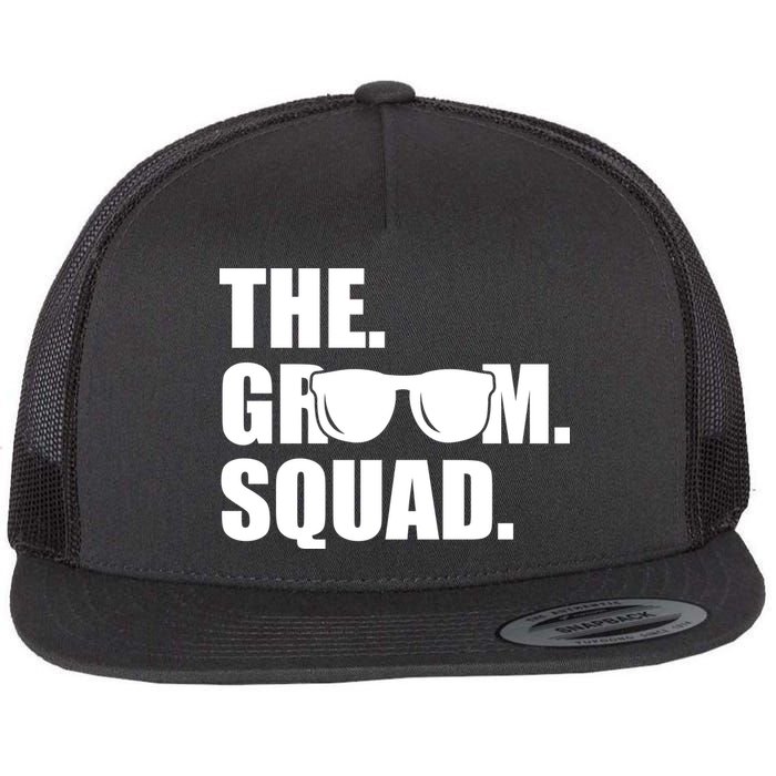 Groom Squad Sunglasses Bachelor Party Flatbill Hat