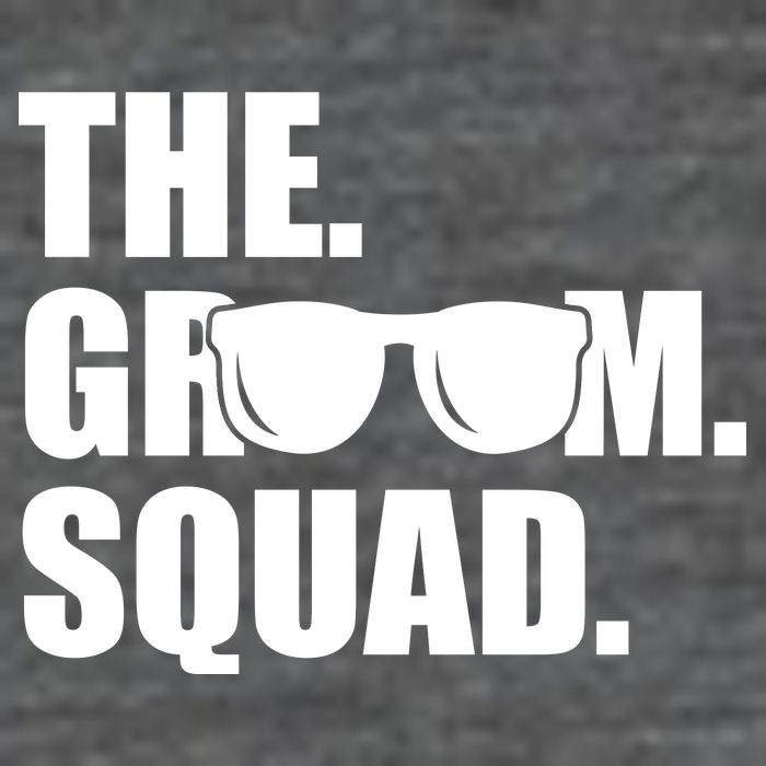 Groom Squad Sunglasses Bachelor Party Flatbill Hat