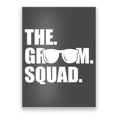 Groom Squad Sunglasses Bachelor Party Poster