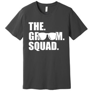 Groom Squad Sunglasses Bachelor Party Premium T-Shirt