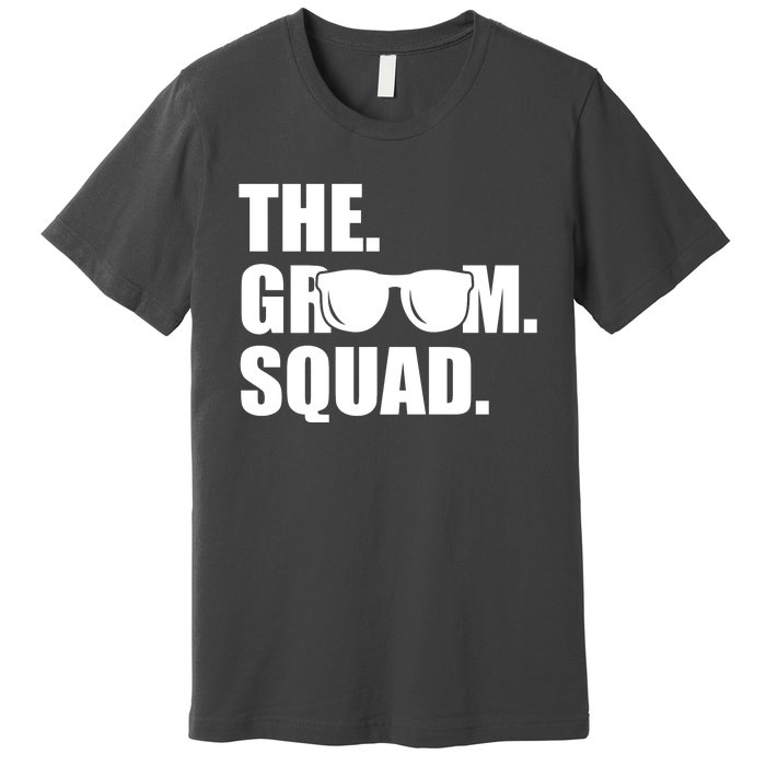 Groom Squad Sunglasses Bachelor Party Premium T-Shirt