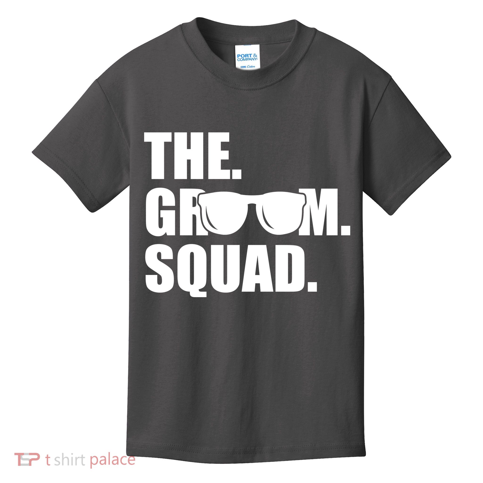 Groom Squad Sunglasses Bachelor Party Kids T-Shirt