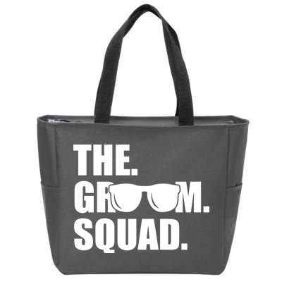 Groom Squad Sunglasses Bachelor Party Zip Tote Bag