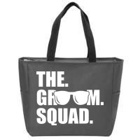 Groom Squad Sunglasses Bachelor Party Zip Tote Bag