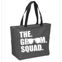 Groom Squad Sunglasses Bachelor Party Zip Tote Bag