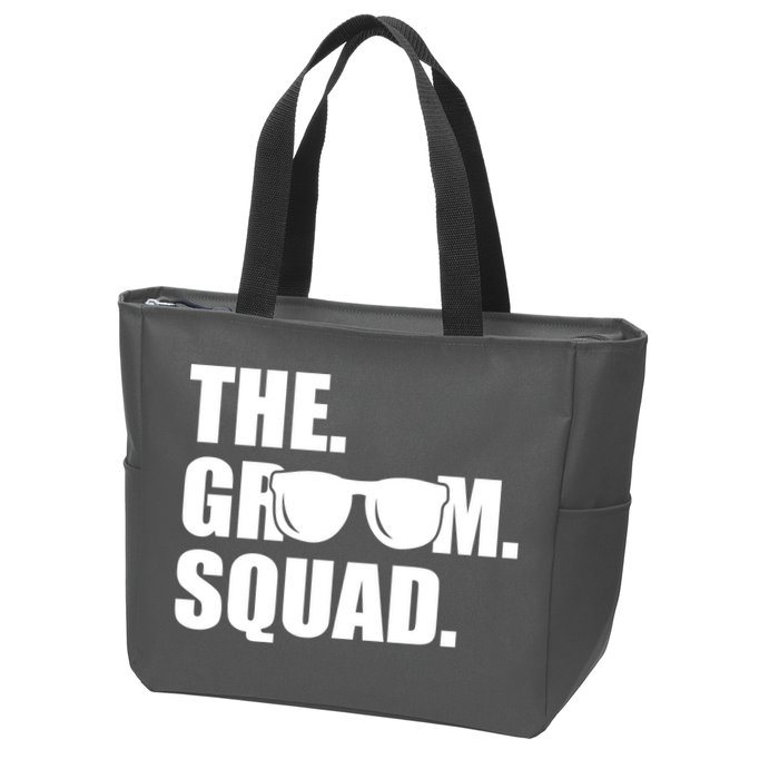 Groom Squad Sunglasses Bachelor Party Zip Tote Bag