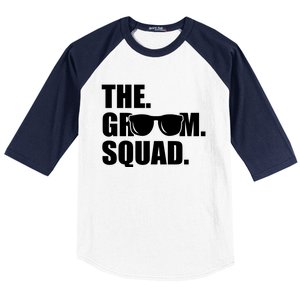 Groom Squad Sunglasses Bachelor Party Baseball Sleeve Shirt