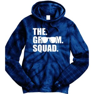 Groom Squad Sunglasses Bachelor Party Tie Dye Hoodie