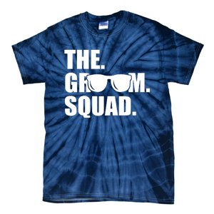 Groom Squad Sunglasses Bachelor Party Tie-Dye T-Shirt