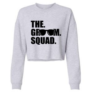 Groom Squad Sunglasses Bachelor Party Cropped Pullover Crew