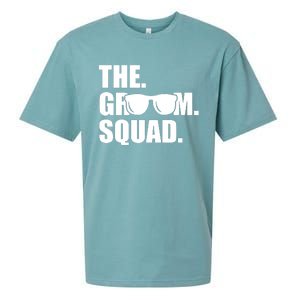 Groom Squad Sunglasses Bachelor Party Sueded Cloud Jersey T-Shirt