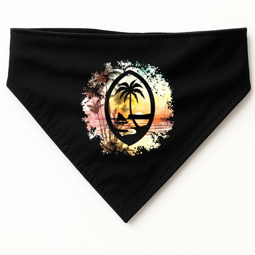 Guam Seal Sunrise Women USA-Made Doggie Bandana
