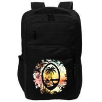 Guam Seal Sunrise Women Impact Tech Backpack