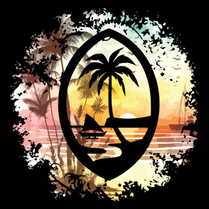 Guam Seal Sunrise Women Impact Tech Backpack
