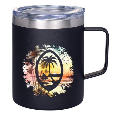Guam Seal Sunrise Women 12oz Stainless Steel Coffee Mug