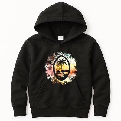Guam Seal Sunrise Women Kids Hoodie