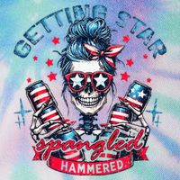 Getting Star Spangled Hammered Skeleton Legacy Tie Dye Trucker Hat