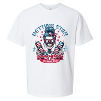 Getting Star Spangled Hammered Skeleton Sueded Cloud Jersey T-Shirt